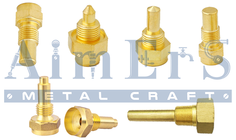 Precision CNC-machined brass sensor housing with corrosion resistance for industrial sensors